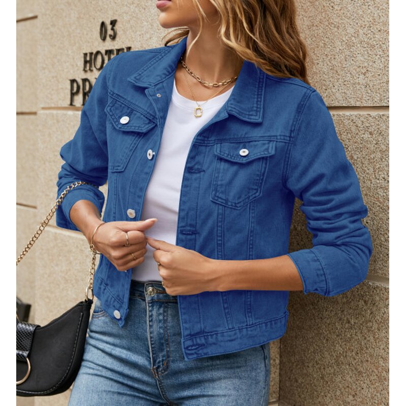 Denim Coat Factory - OEM Casual Hooded Collar Short Jacket