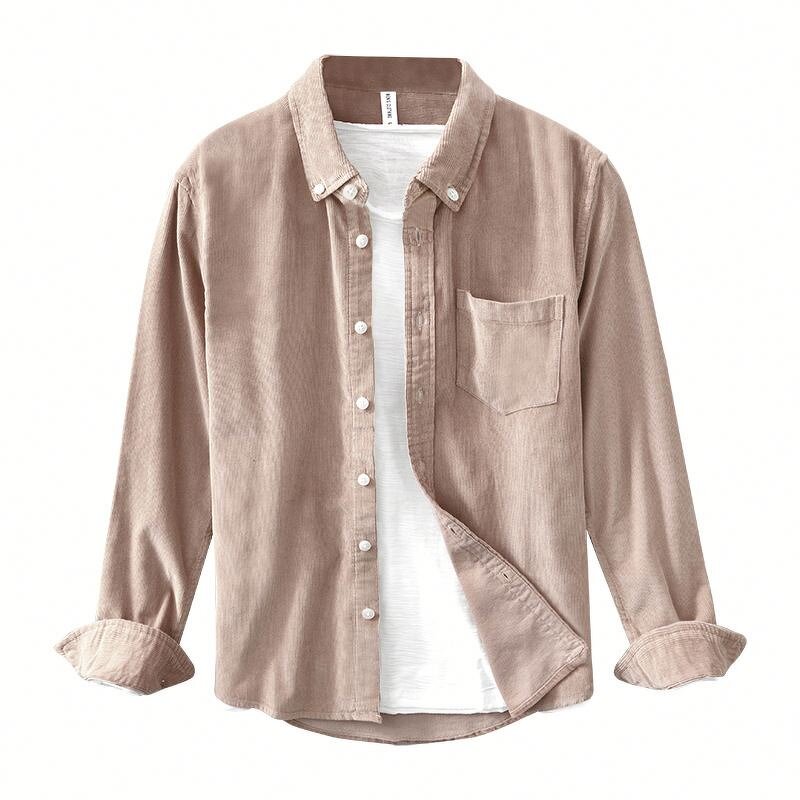 Men Shirt Supplier - OEM Spring Stand Collar Button up Shirt