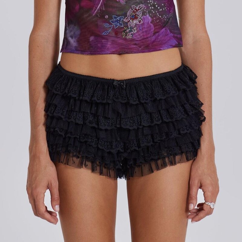 Beach Shorts Supplier - OEM Sexy Ruffled Lolita Low Waist Shorts