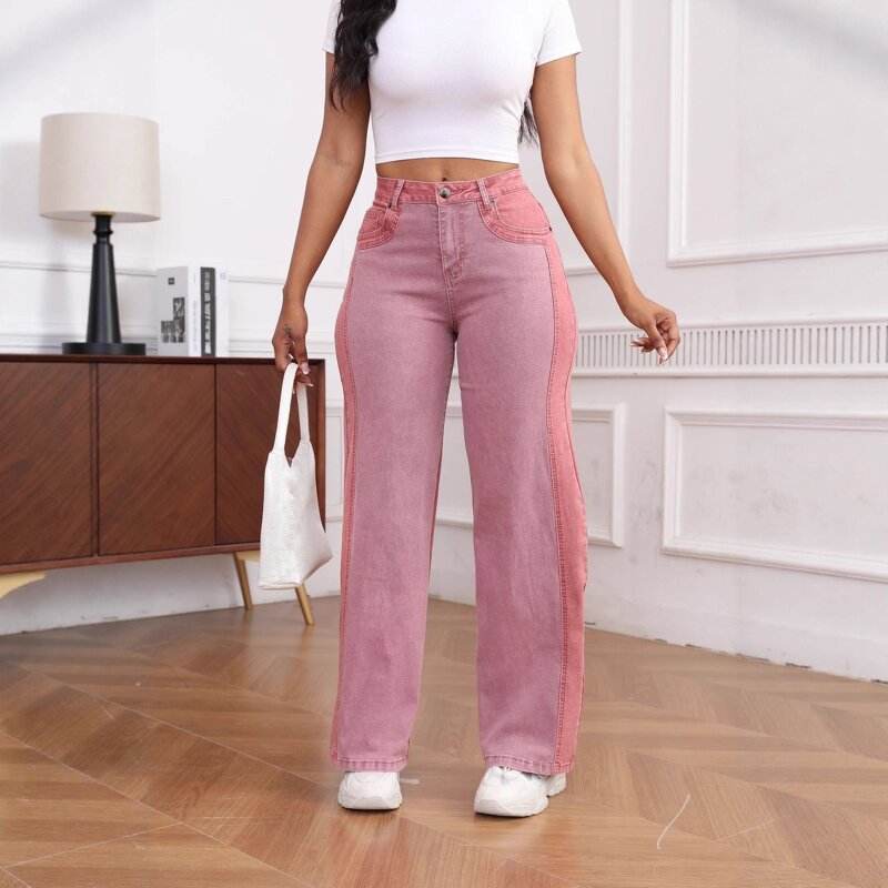 Wide Leg Pants Factory - OEM High Waist Slim Straight Comfortable Pants