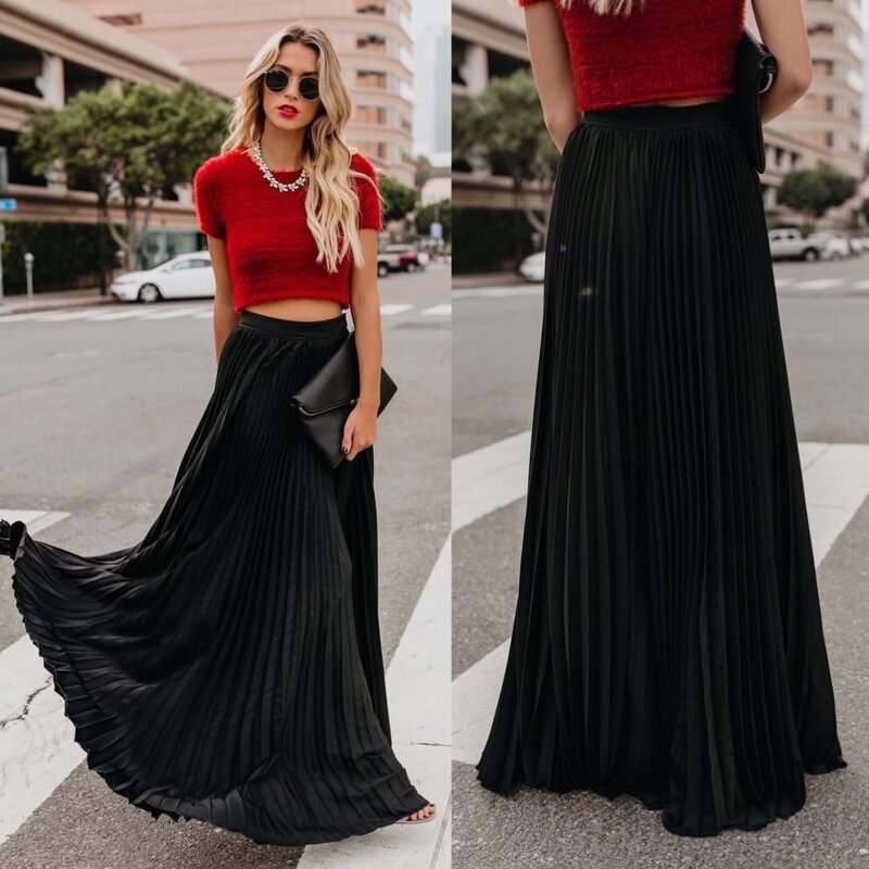 Pleated Skirt Supplier - OEM Large Size Mid-High Waist Skirt