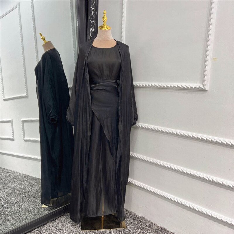 Abaya Supplier - OEM Dubai Three-Piece Solid Color Suit