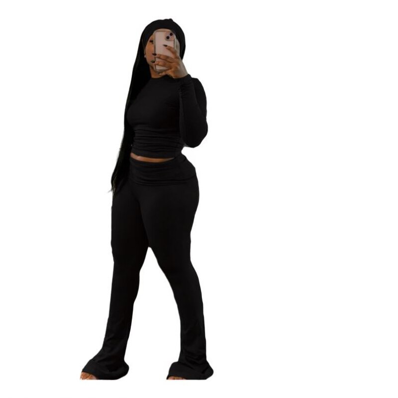 Sportswear Set Factory - OEM Long Sleeve High Waist 2025 Fall Set