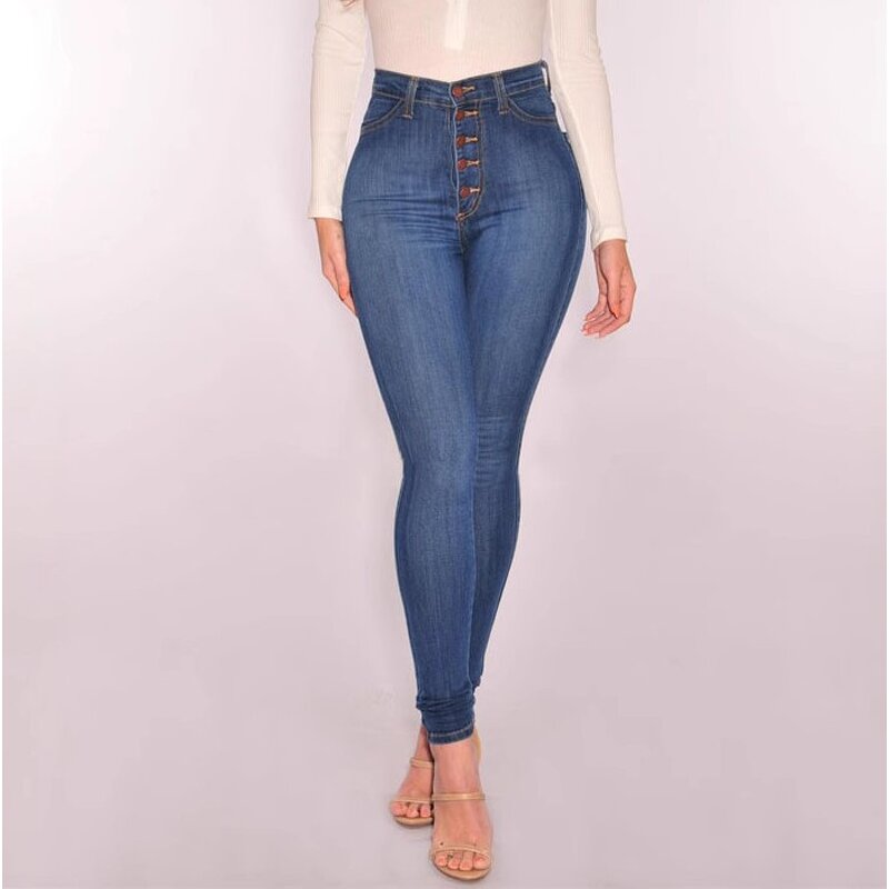 Women's Jeans Factory - OEM Casual High Waist Stretch Jeans