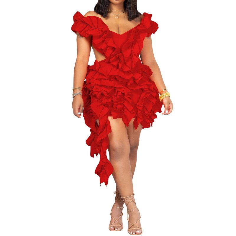 Party Dress Manufacturer - OEM 2025 Fashion Pearl Patchwork Mini Dress