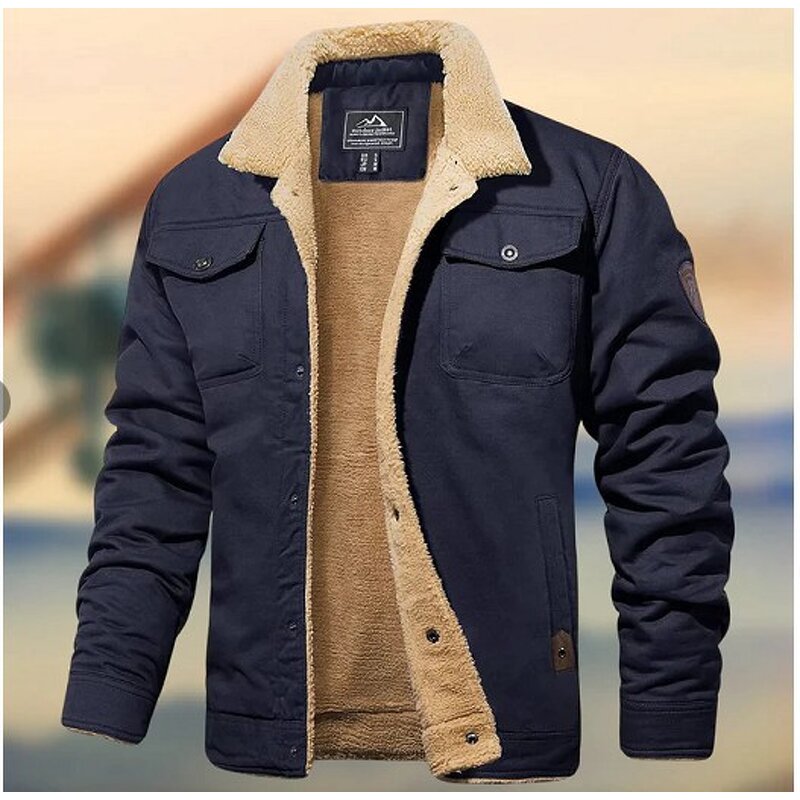 Men's Coat Manufacturer - OEM Casual Hooded Fleece Lined Washed Coat