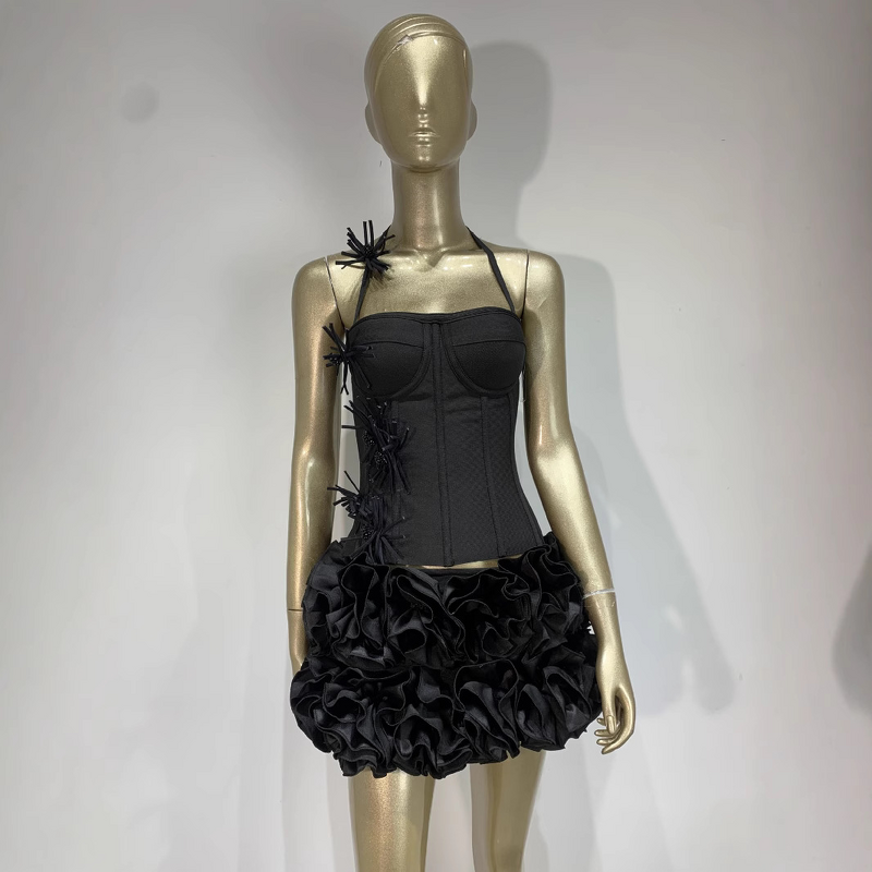 Two-Piece Dress Factory - OEM Summer Casual Floral Party Dress Set