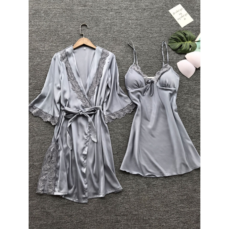 Sexy Pajamas Manufacturer - OEM 2025 Lace Nightgown Robes