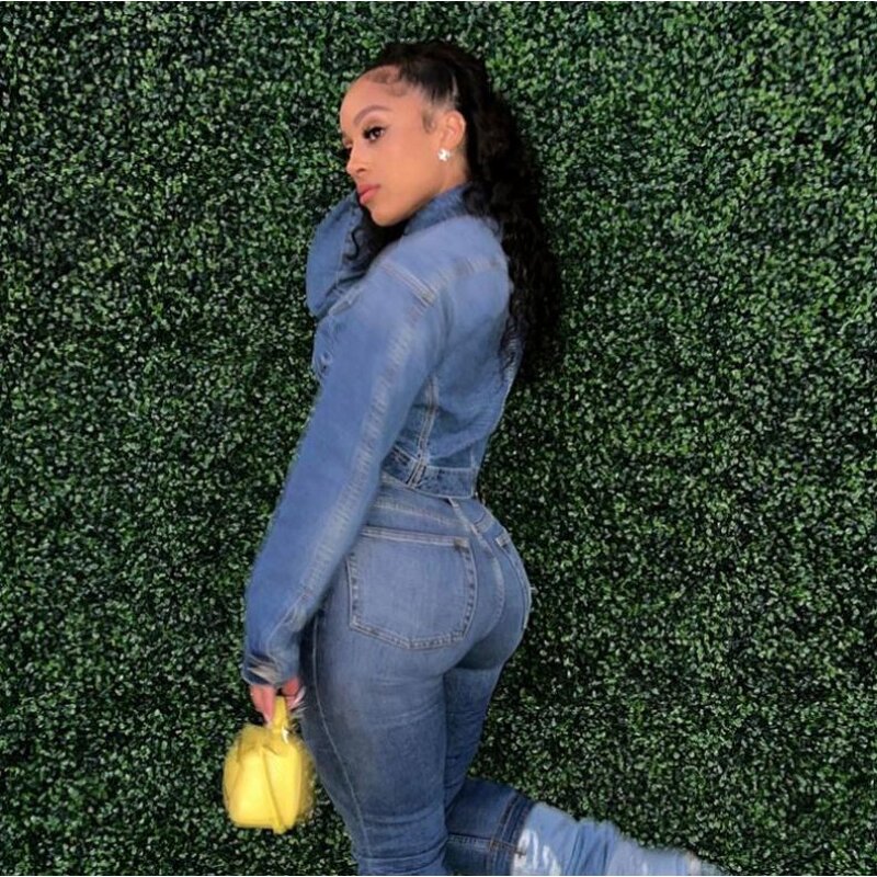 Denim Jacket Factory - OEM Solid Color Long Sleeved Distressed Jacket