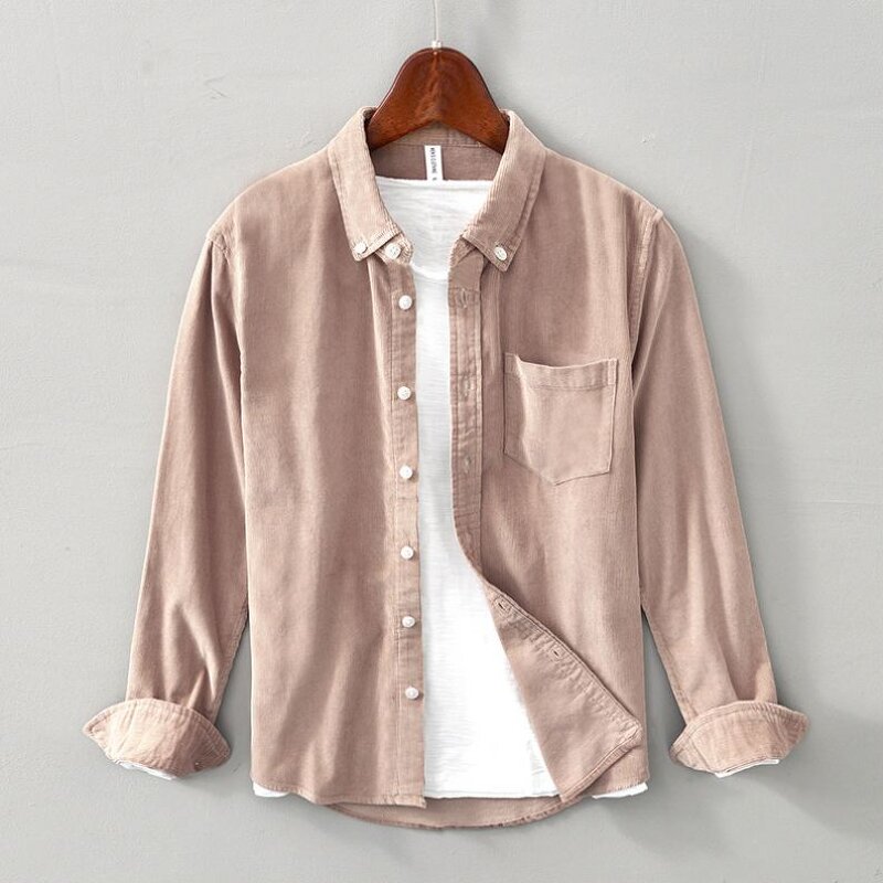 Men Shirt Supplier - OEM Spring Stand Collar Button up Shirt