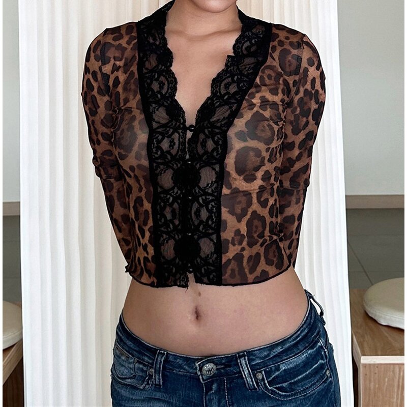 T-Shirt Manufacturer - OEM Spring Fall Patchwork Lace Short Sleeve