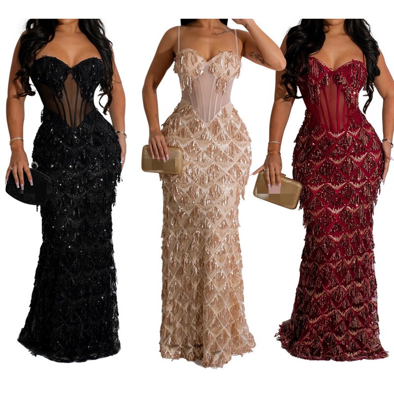 Tube Top Dress Factory - OEM Summer Sexy Backless High Slit Dress