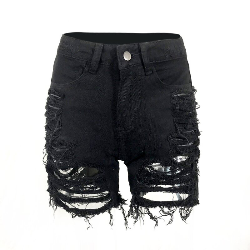 Denim Shorts Manufacturer - OEM Chic Button Detail Women Skirt