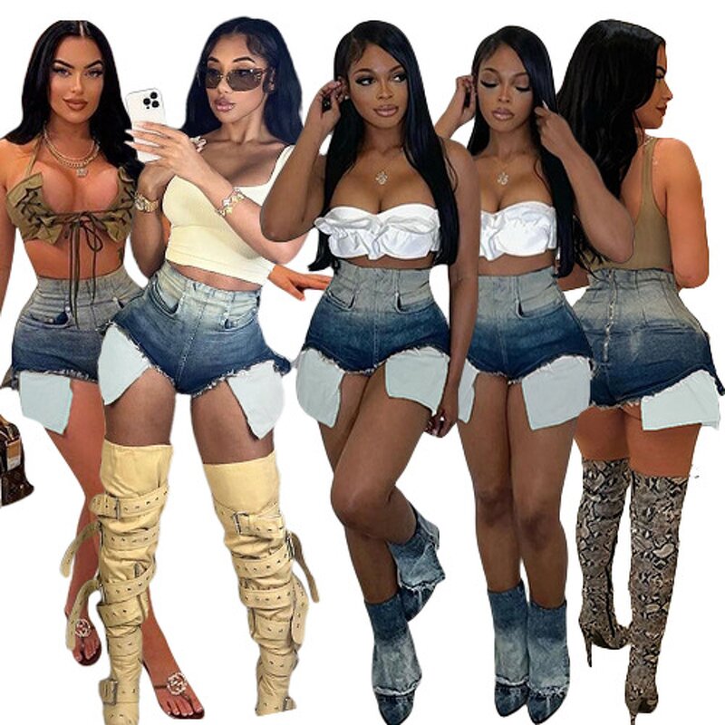 Women Denim Shorts Factory - OEM 2025 Summer New Loose Shorts