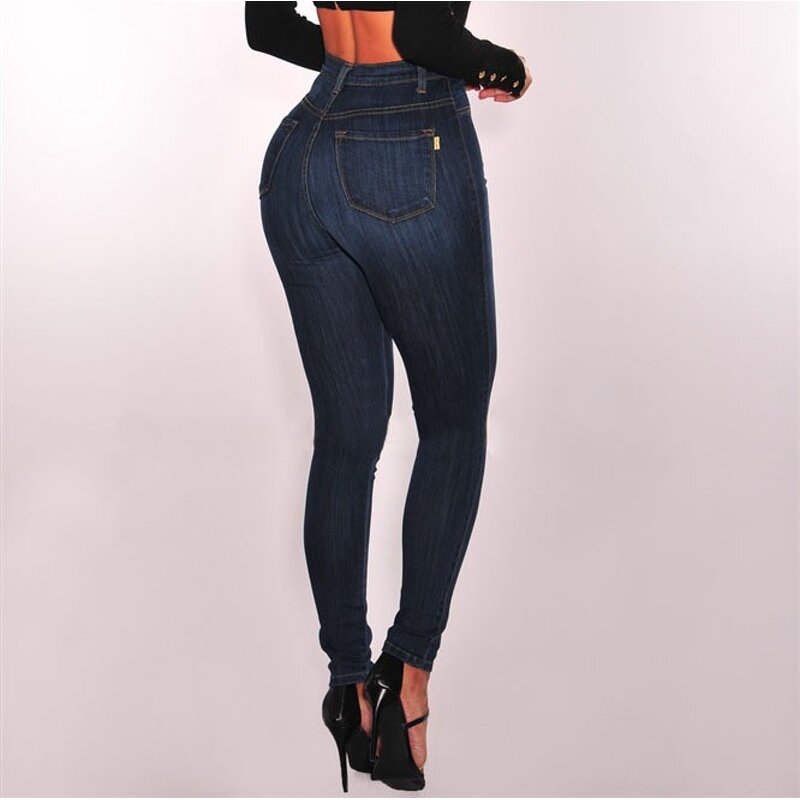 Women's Jeans Factory - OEM Casual High Waist Stretch Jeans