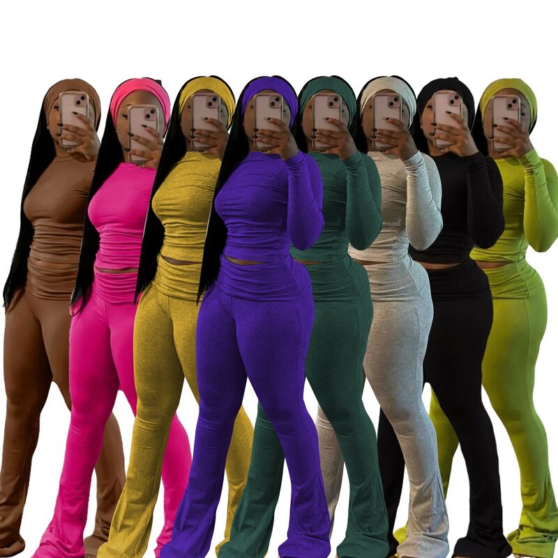 Sportswear Set Factory - OEM Long Sleeve High Waist 2025 Fall Set