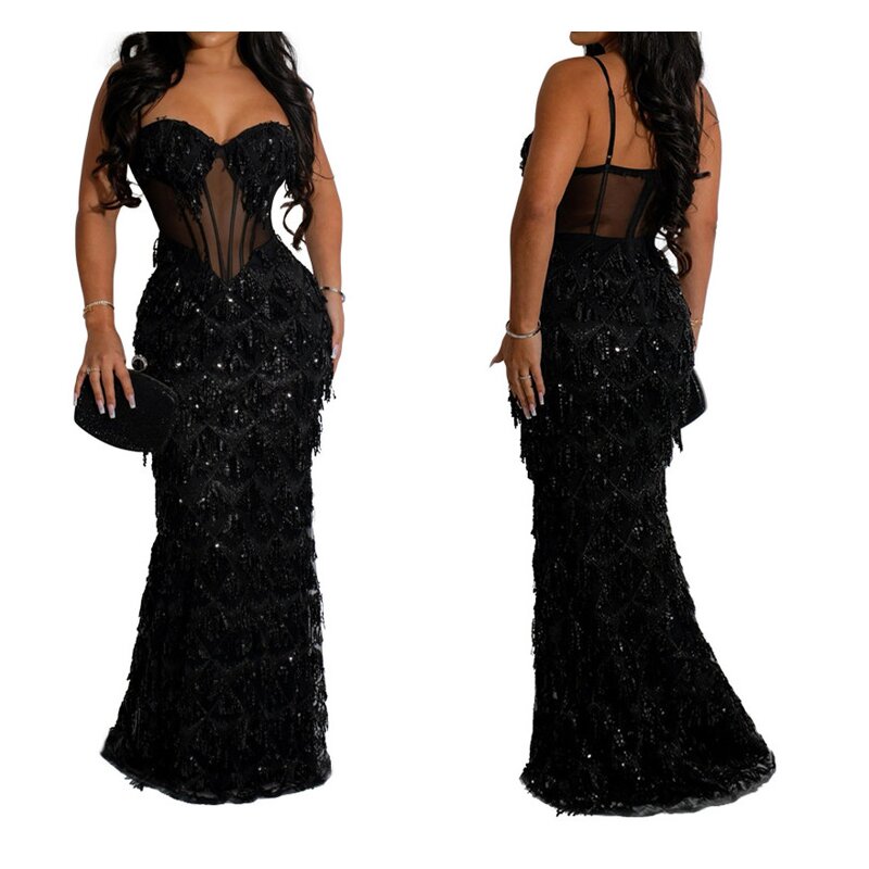 Tube Top Dress Factory - OEM Summer Sexy Backless High Slit Dress