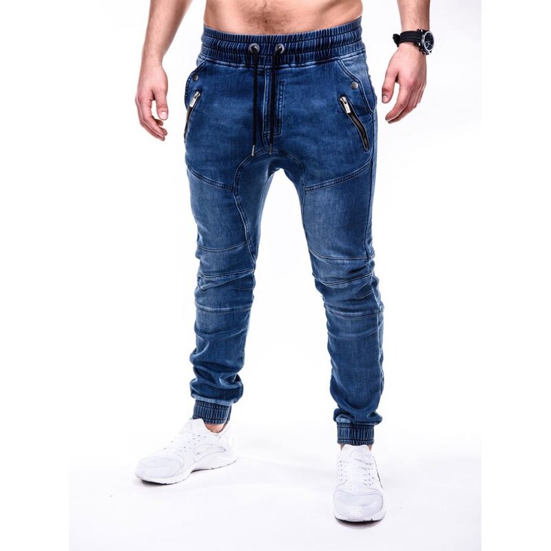 Men's Jeans Factory - OEM Stretch Knee Breaks Zipper Calf Pants