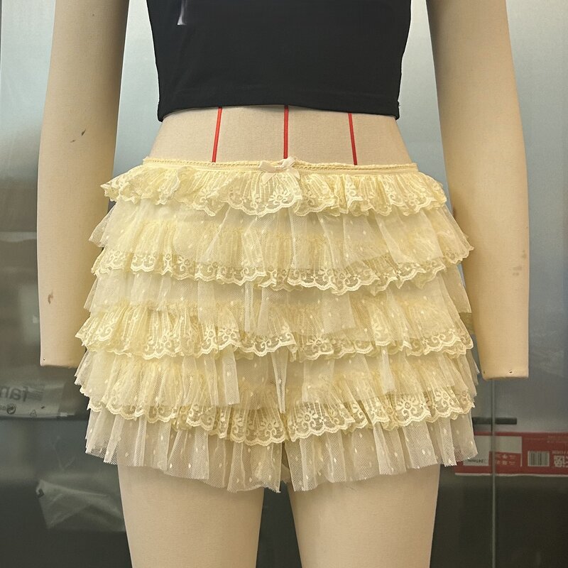 Beach Shorts Supplier - OEM Sexy Ruffled Lolita Low Waist Shorts