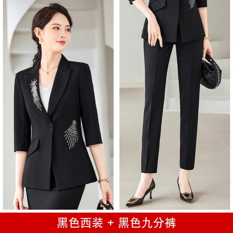 Pants Set Manufacturer - OEM Summer Formal Two Piece Office Uniform