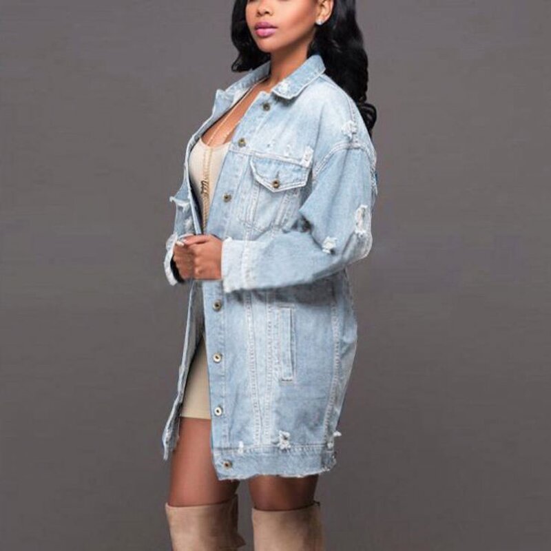 Denim Top Supplier - OEM Elegant Slim Fit Solid Color Jacket