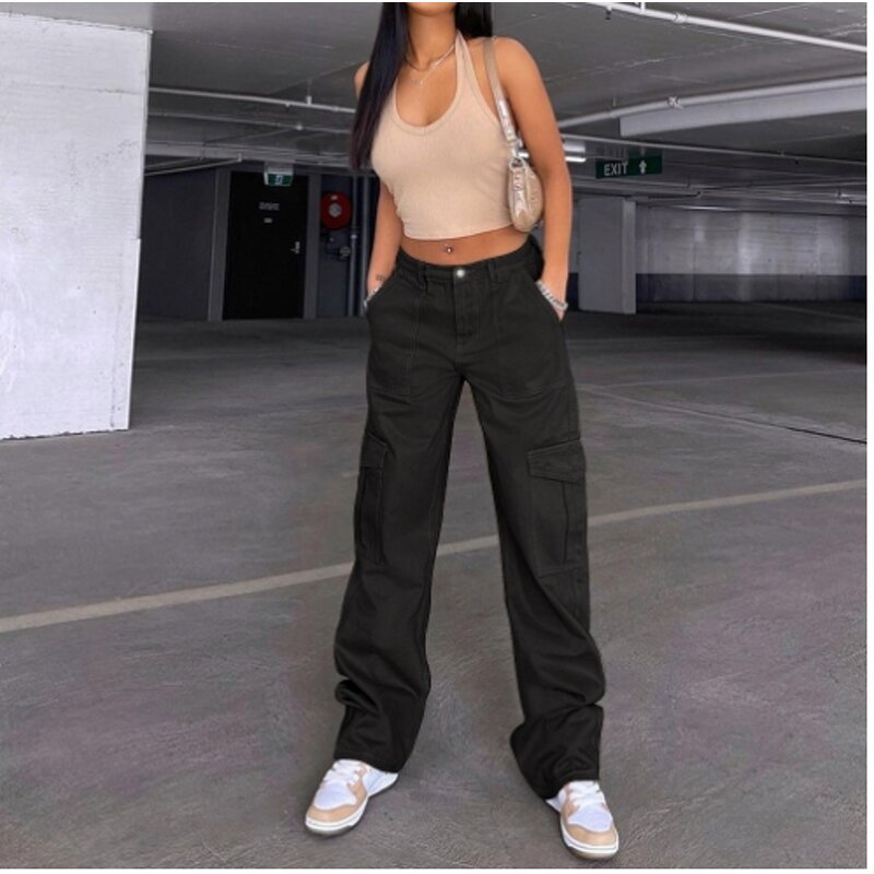 Women's Jeans Supplier - OEM Casual Distressed Denim Trousers
