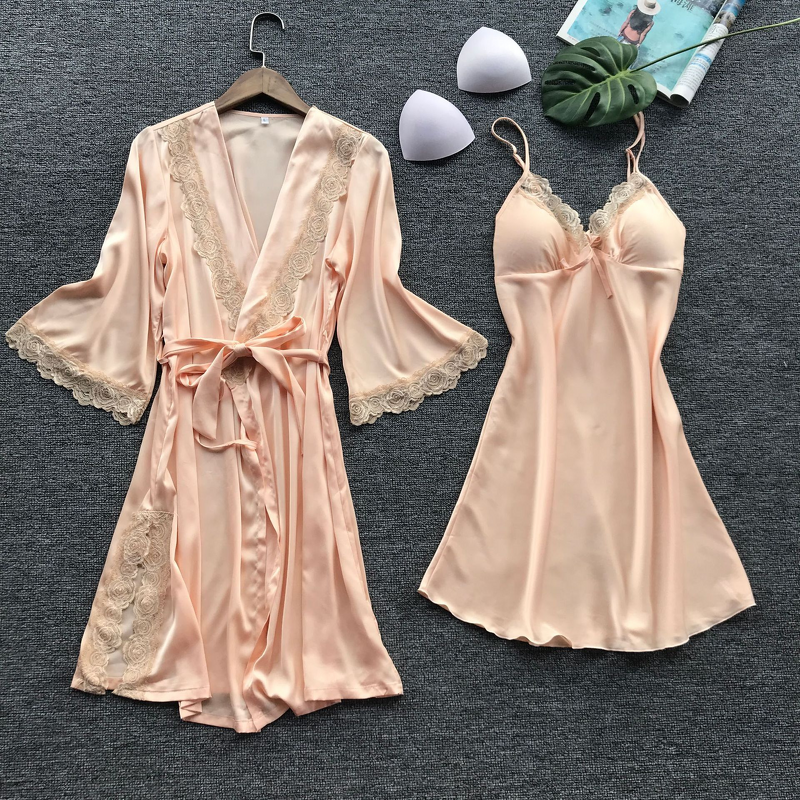 Sexy Pajamas Manufacturer - OEM 2025 Lace Nightgown Robes