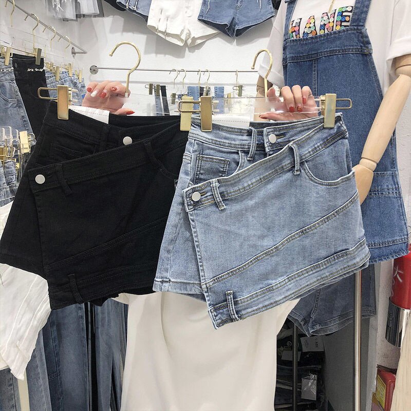 Denim Skirts Factory - OEM Street Trendy Wide Feet Pants Skirt