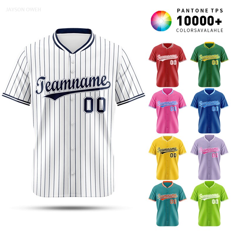 Baseball Jerseys Manufacturer - Wholesale Custom Stripe Bulk Personalized