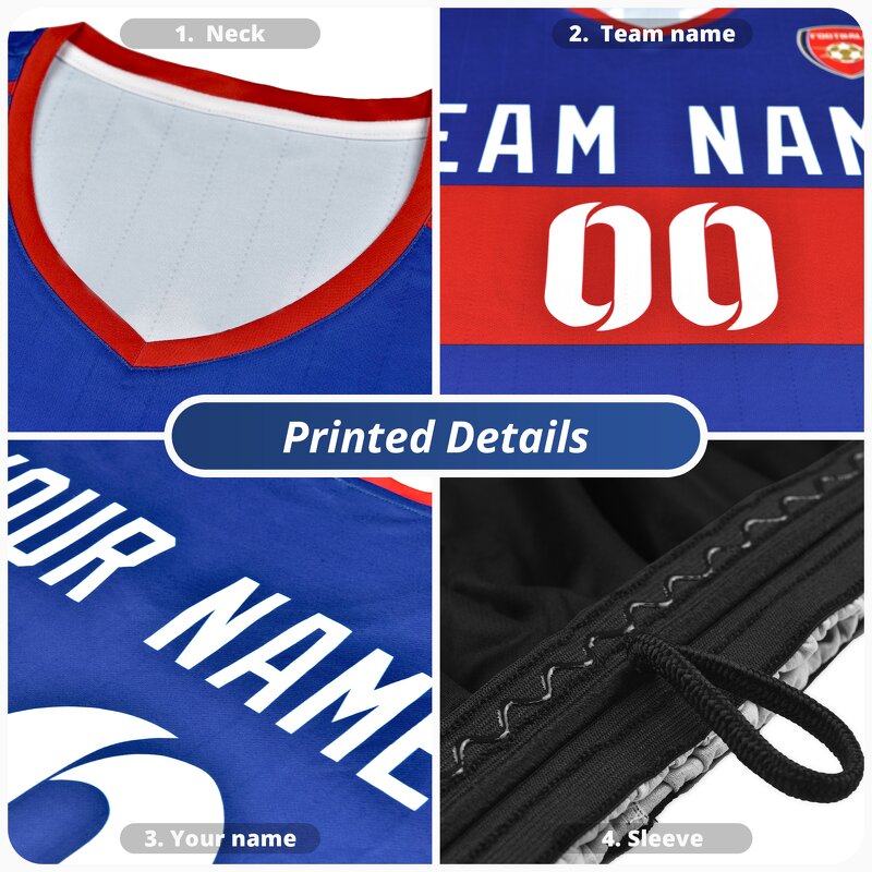 Football Shirt Manufacturer - Men's Custom Retro Vintage Polyester Print