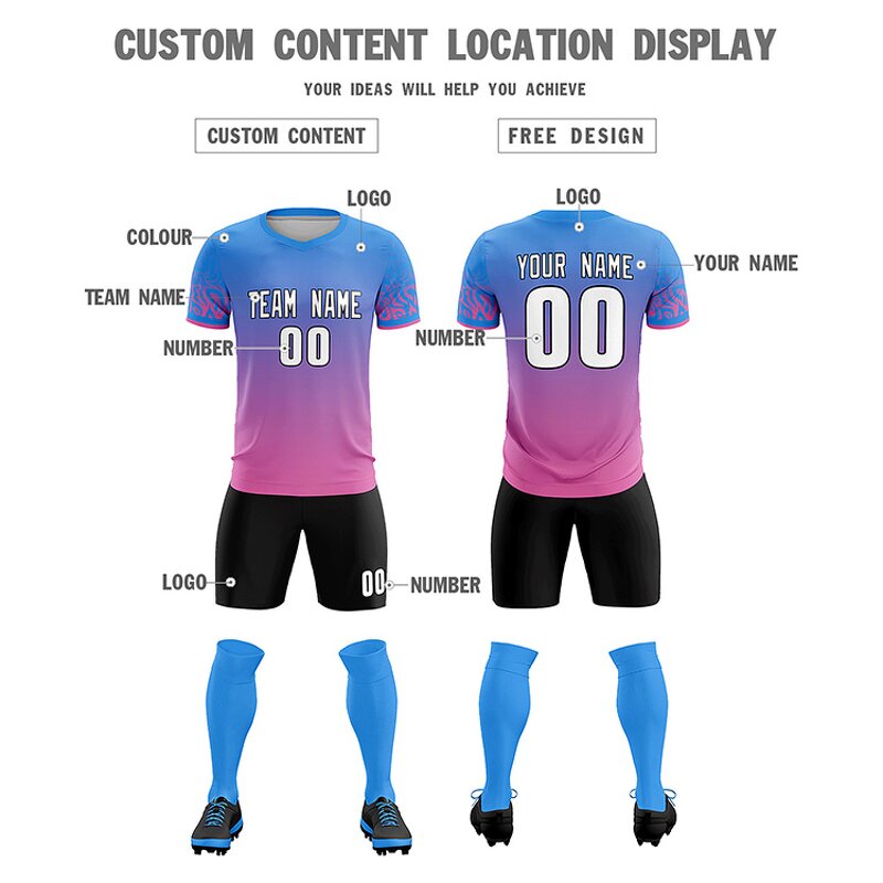Football Jerseys Factory - Wholesale Polyester Sublimation Custom Men's