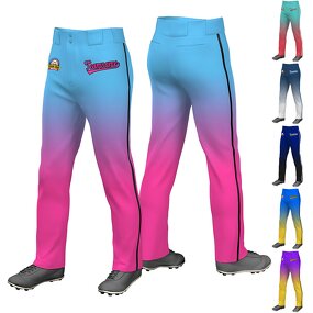 Baseball Pants Factory - Wholesale Custom Polyester Gradient Side Stripes