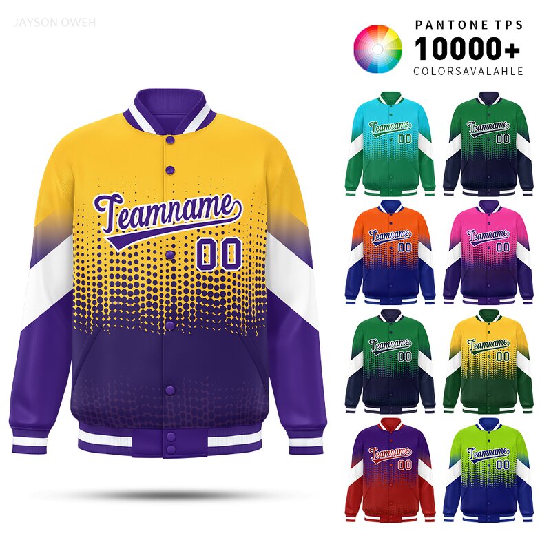 School Jacket Manufacturer - High Quality Men's University Gradient Custom