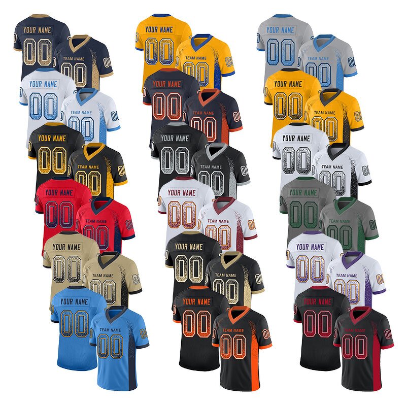 American Football Wear Factory - Customize Mesh Polyester Stitched Name