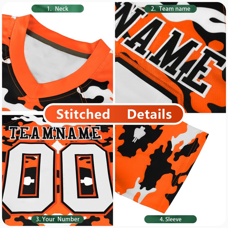 Football Jersey Factory - Wholesale Tiger Stripe Color Block Custom