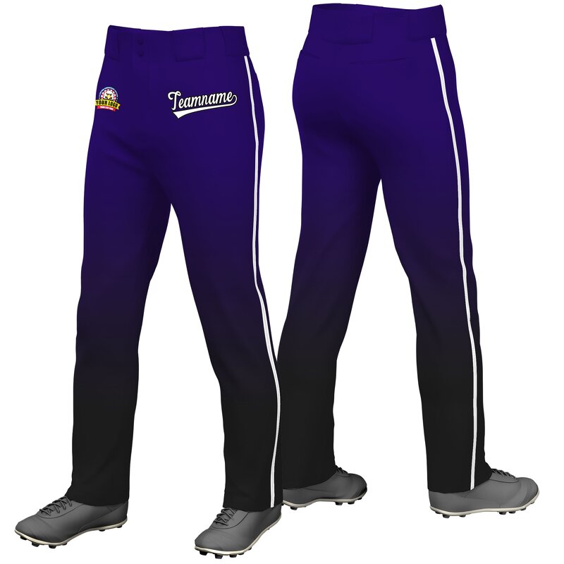 Baseball Pants Factory - Wholesale Custom Polyester Gradient Side Stripes