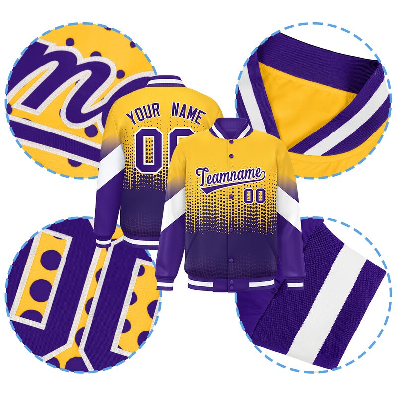 School Jacket Manufacturer - High Quality Men's University Gradient Custom