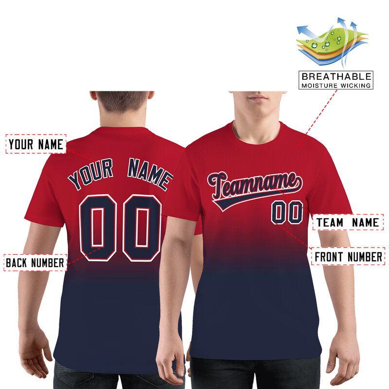 T-Shirt Factory - Wholesale Custom Oversized Gradient Short Sleeves