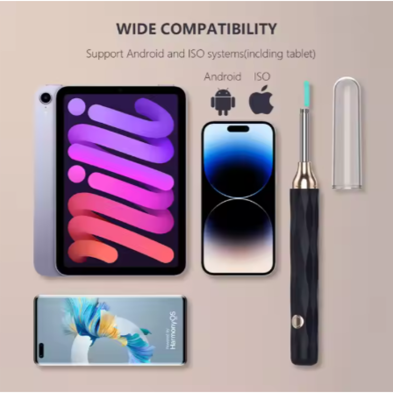 Wireless Ear Endoscope Factory - OEM 2025 New Trend 1080P HD Monitoring Probe 7 Pcs Set