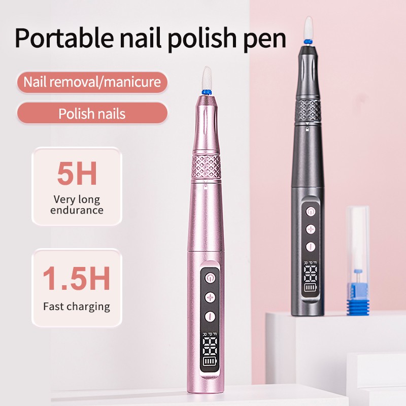 Nail Drill Beauty Device Supplier - Bulk Professional Rechargeable 3-Speed ABS Drill Bits