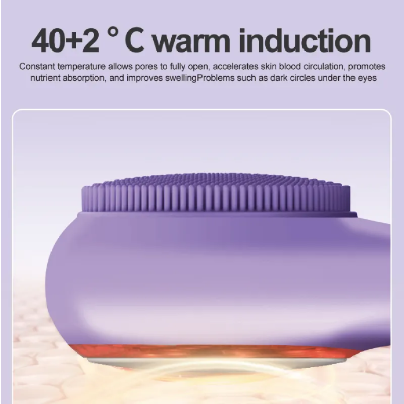 Thermo-Massage Brush Supplier - OEM Nouvelle Professional 3 Modes Silicone Face Lifting