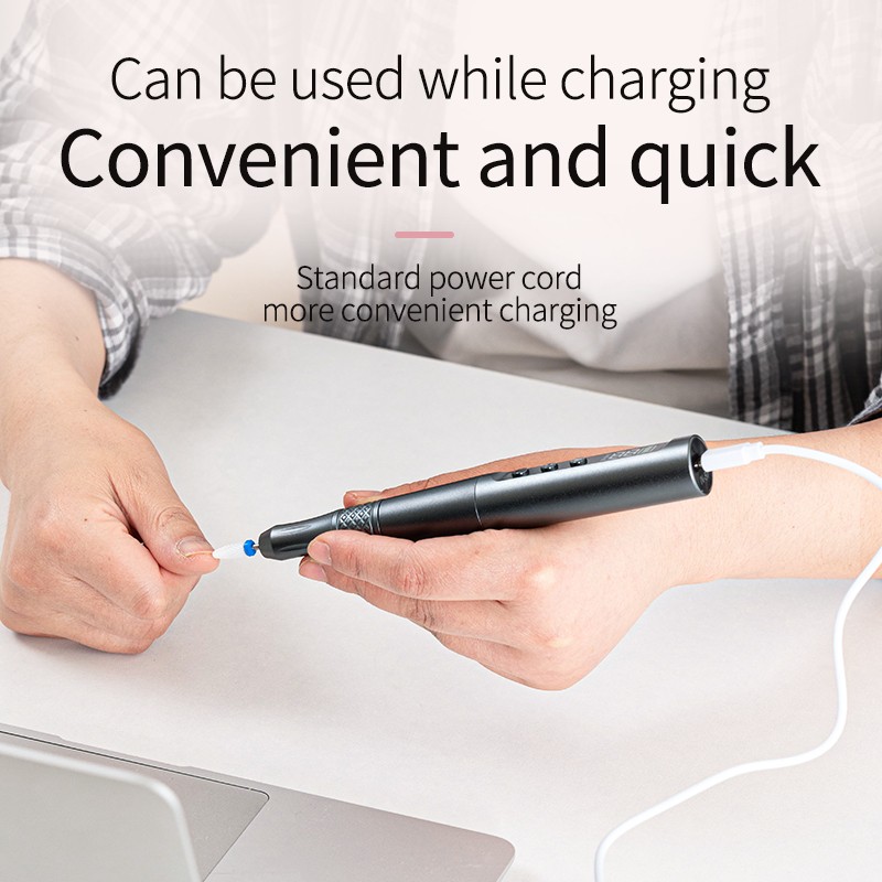 ABS Grip Nail Drill Factory - OEM Ergonomic Conical Reduced Fatigue Longer Use Home Care