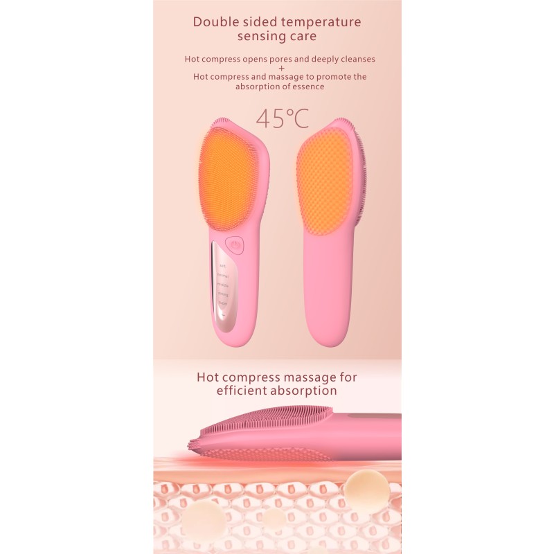 Silicone Facial Device Manufacturer - OEM USB-Rechargeable Portable Waterproof Home Spa Use