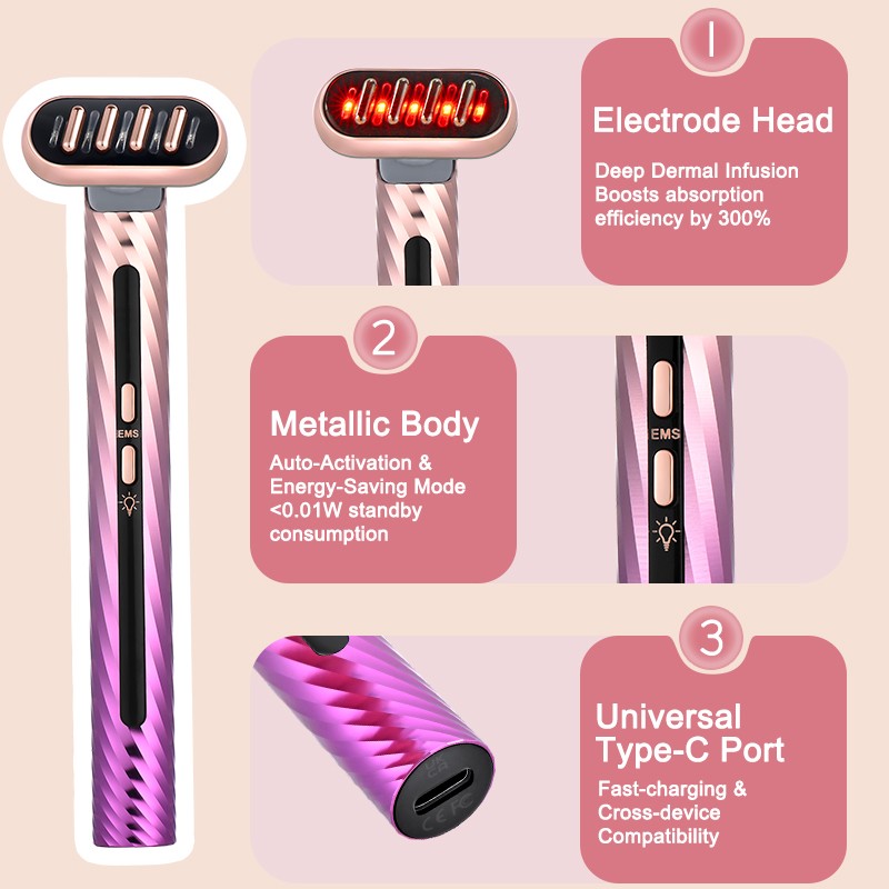 Microcurrent Facial Device Manufacturer - Bulk Professional Home Use Anti-Aging EU Plug