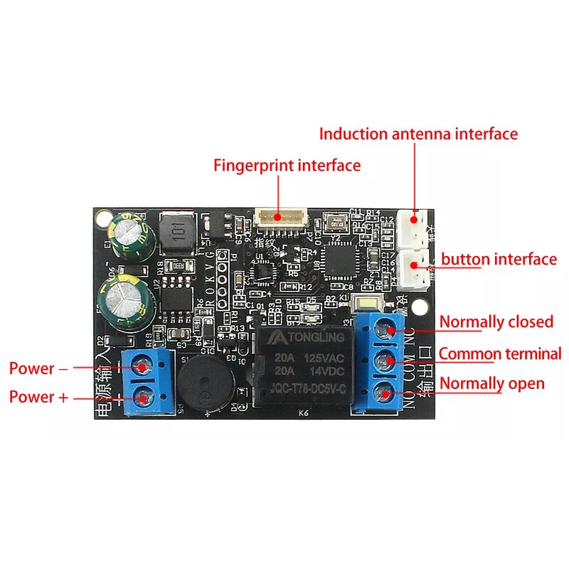 Fingerprint Control Board Factory - Mobile NFC 13.56mhz Relay Module