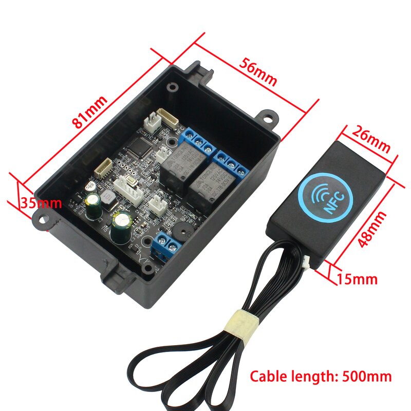 Electric Lock Control Panel Manufacturer - Mobile NFC Fingerprint Dual Channel
