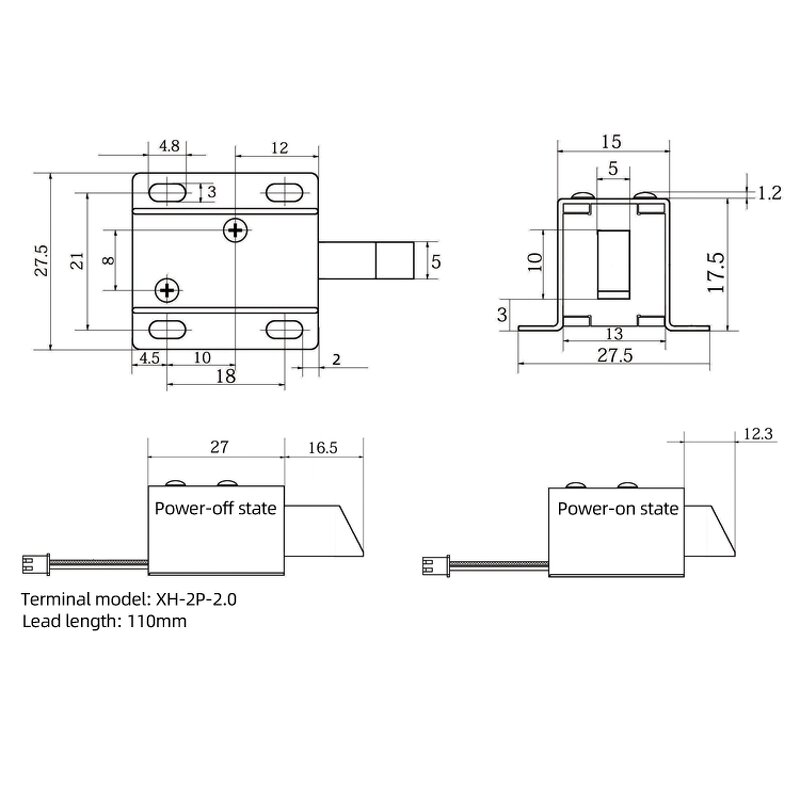 Electromagnetic Lock Assembly Factory - LY031 DC12V / 0.4 Stroke 4mm