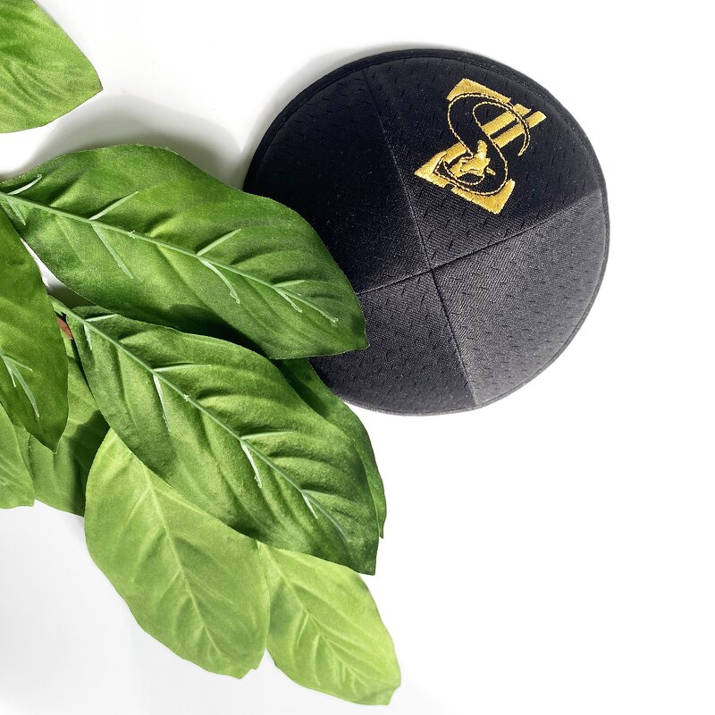 Kippot Manufacturer - OEM Two-tone Mesh Embroidery Jewish