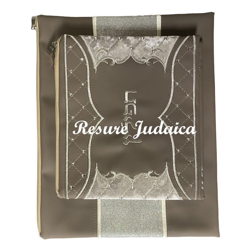 Tefillin Bag Manufacturer - OEM Hebrew Embroidery Golden PU Bag