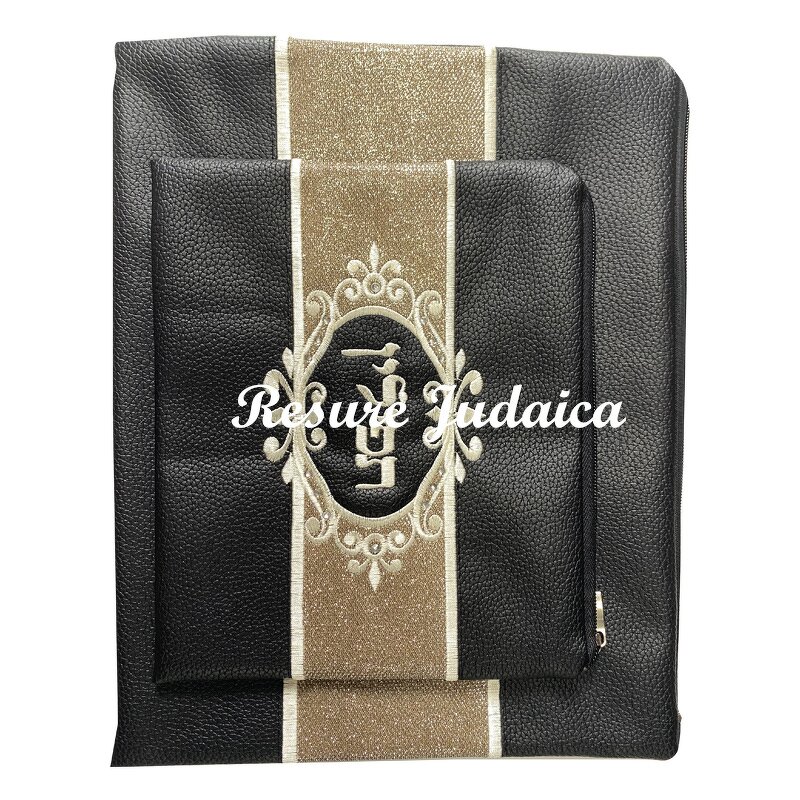 Tefillin Bag Manufacturer - OEM Hebrew Embroidery Golden PU Bag